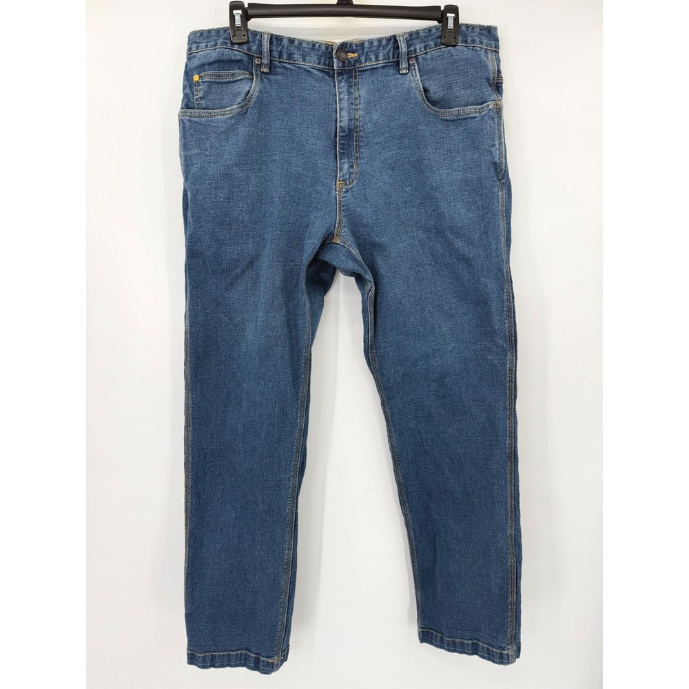CAT Workwear Jeans Men 40x34 Blue Denim Straight Leg Durable Rugged Outdoor